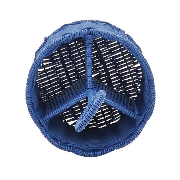 Blue  Americana resin wicker utensil caddy. NWT - Picture 4 of 4